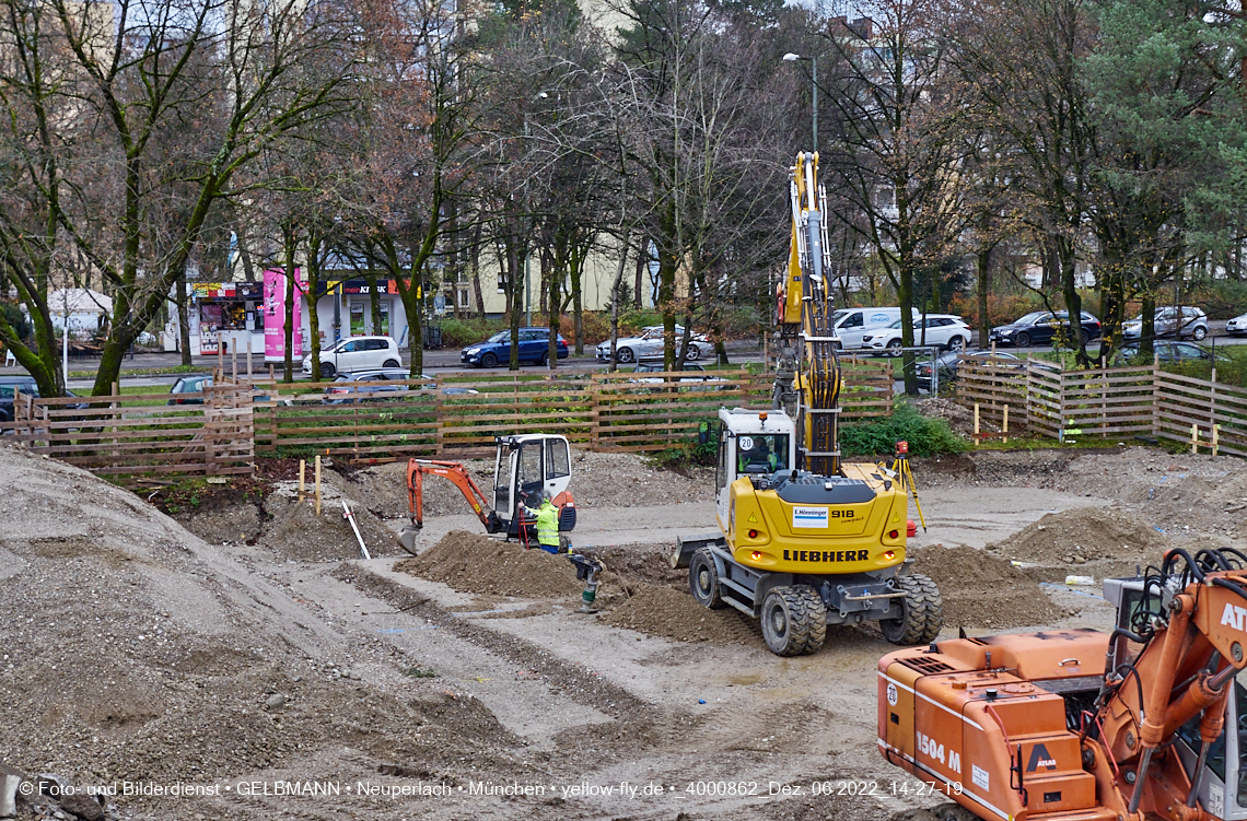 07.12.2022 - Baustelle an der Quiddestraße Haus für Kinder in Neuperlach